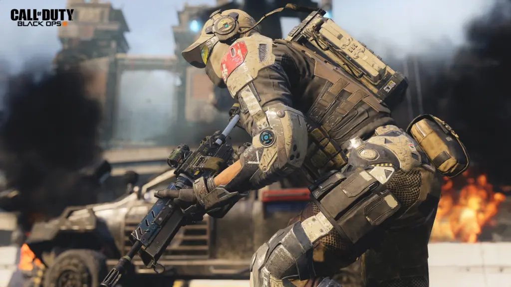 Call of Duty: Black Ops III: Солдат с рюкзаком в бою