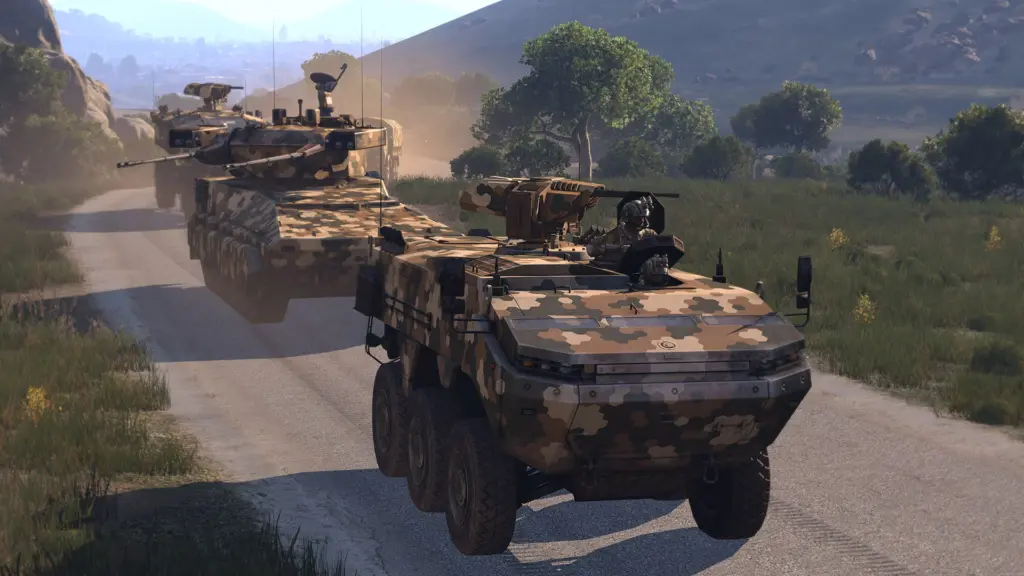 Arma 3: Колонна бронетехники
