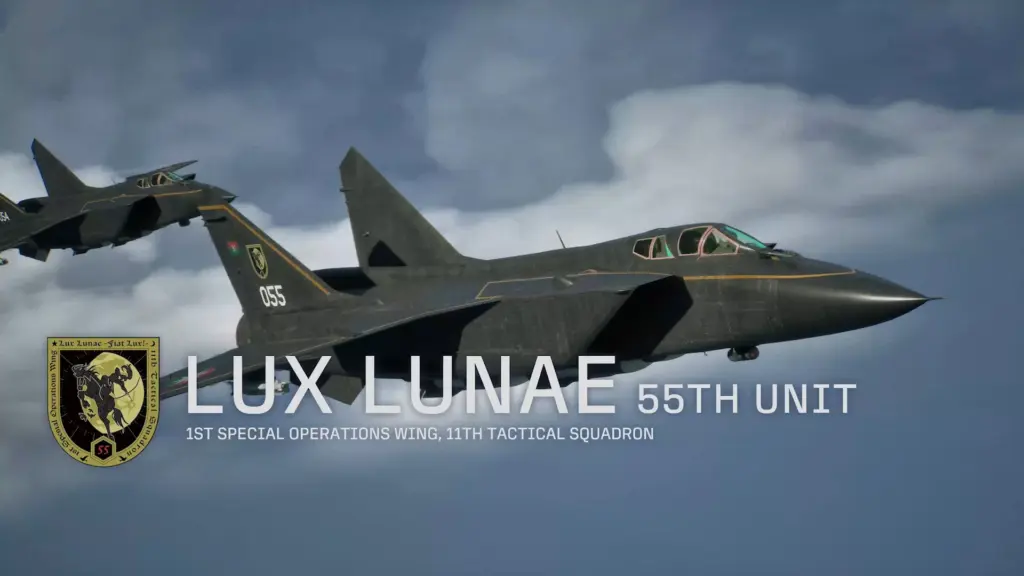 Ace Combat 8: Wings of Theve: Истребители отряда LUX LUNAE