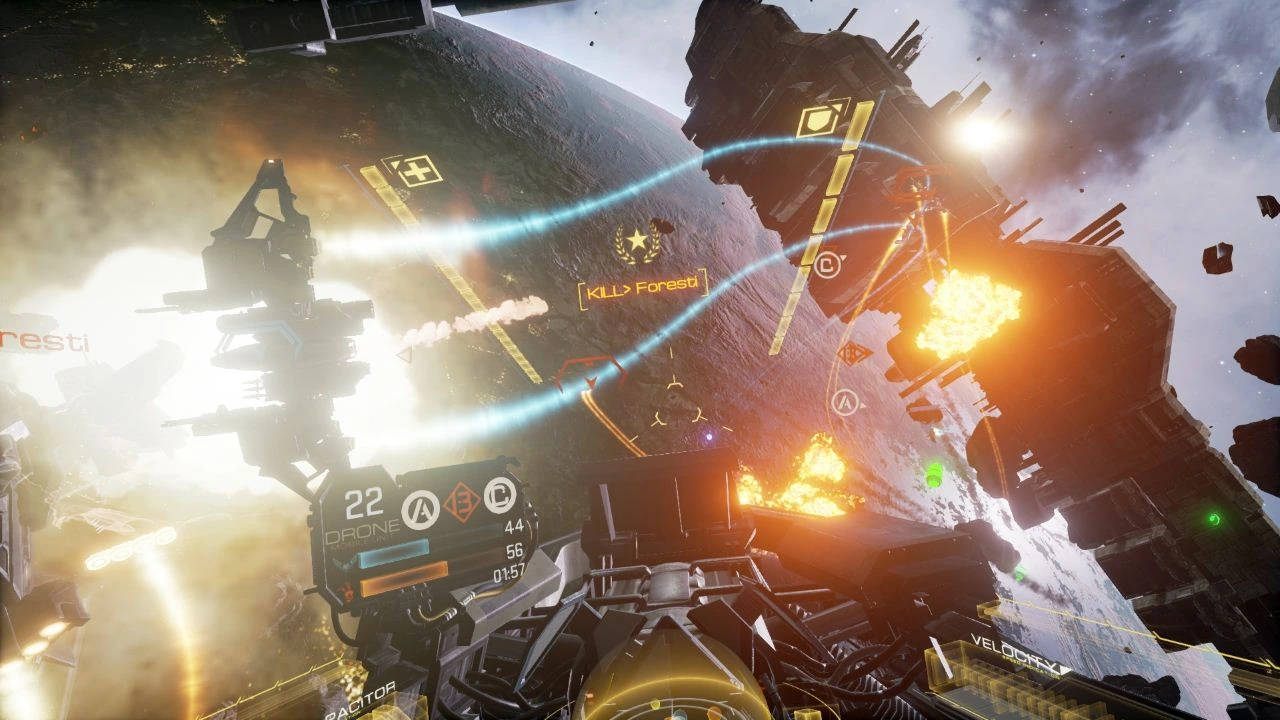 Скриншот игры EVE: Valkyrie
